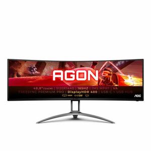 AOC B2 AG493UCX2 számítógép monitor 124 cm (48.8") 5120 x 1440 pixelek Quad HD LED Fekete kép