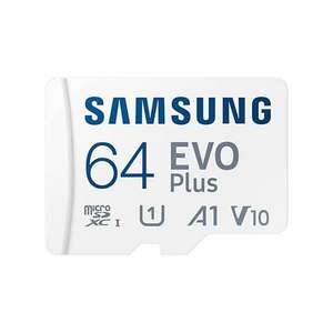 Samsung MicroSD kártya - 64GB MB-MC64SA/EU (EVO PLUS, microSDXC, UHS-I, R160, adapter, 64GB) kép