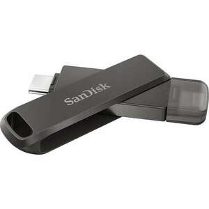 Pen Drive 256GB Type-C / Lightning SanDisk iXpand Flash Drive Luxe fekete (SDIX70N-256G-GN6NE / 186554) kép