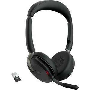 Jabra Evolve2 65 Flex Duo Link380a (Microsoft Teams) Wireless Headset - Fekete kép