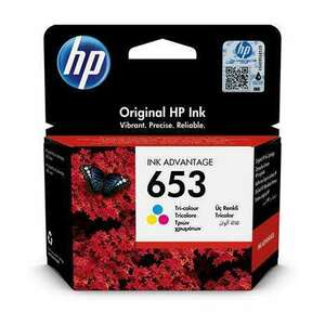 HP 3YM74AE Tintapatron DeskJet Plus Ink Advantage 6075 All-in-One nyomtatóhoz, HP 653, c+m+y, 200 oldal kép