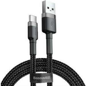 Baseus USB-C gyors adat és töltőkábel 3A 0, 5m (CATKLF-AG1) - szürke-fekete kép