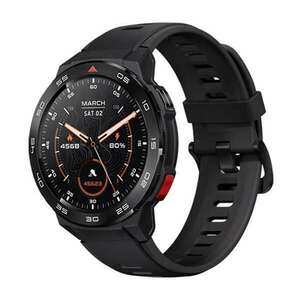 MIBRO WATCH GS PRO okosóra szilikon szíj, aktivitásmérő, pulzusmérő, telefonhívás, 5 ATM, vízálló, NFC, GPS, fekete kép