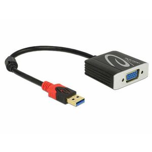 Delock Adapter USB 3.0 A-típusú csatlakozódugóval &gt; VGA csatlakozóhüvellyel kép