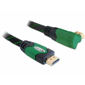 DeLock Cable High Speed HDMI with Ethernet – HDMI A male > HDMI A male angled 4K 1m 82951 kép