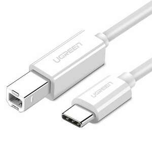 UGREEN US241 CB, USB 2.0 kábel nyomtatóhoz, 1m, fehér (40560) (UG40560) kép