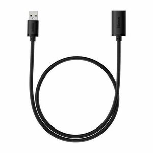 Baseus AirJoy Series USB-A apa - USB-A anya 2.0 Hosszabbító kábel - Fekete (0.5m) kép