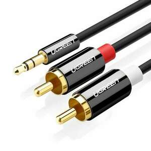 UGREEN AV116 kábel 3, 5 mm-es Jack 2RCA-hoz (Cinch) 2m (fekete) kép