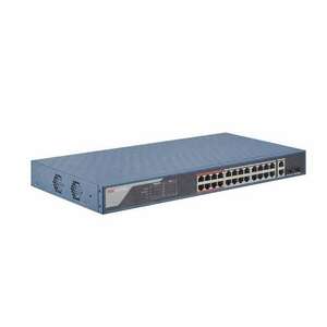 Hikvision 10/100 24x PoE + 2x gigabit combo menedzselhető switch (DS-3E1326P-EI) kép