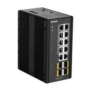 D-link 14 Port L2 Managed Switch with 10 x 10/100/1000BaseT(X) ports (8 PoE) & 4 kép