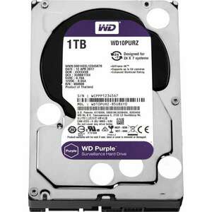 Western Digital Purple 1TB 3.5" 5400RPM SATAIII belső merevlemez kép