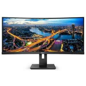 Philips ívelt va monitor 34" 345b1c, 3440x1440, 21: 9, 300 cd/m2, 5ms, hdmi/displayport/usb-c/4xusb, lan, hangszóró 345B1C/00 kép