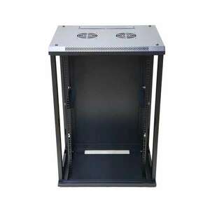 ExtraLink 19" Fali rack szekrény 15U 600x450mm - Fekete kép