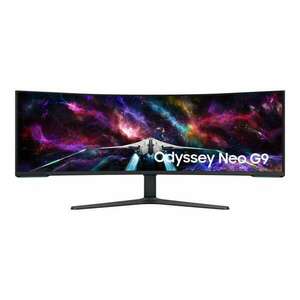 Samsung Odyssey S57CG954NU számítógép monitor 144, 8 cm (57") 7680 x 2160 pixelek 8K Ultra HD QLED Fekete, Fehér (LS57CG954NUXEN) kép