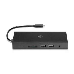 HP Travel USB C HUB (2 port) Fekete (1C1Y5AA- ABB) kép