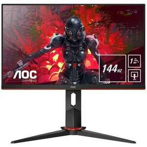 AOC G2 24G2ZE/BK LED display 60, 5 cm (23.8") Full HD Gamer Fekete, Vörös monitor kép