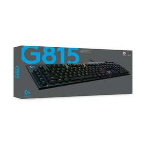 Logitech Billentyűzet - G815 Lightsync RGB Mechanikus Gaming Vezetékes (Linear) Carbon, US kép