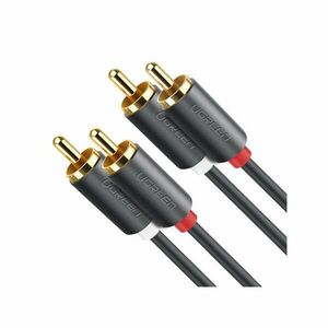 Ugreen 10519 audio kábel 3 M 2 x RCA Fekete kép