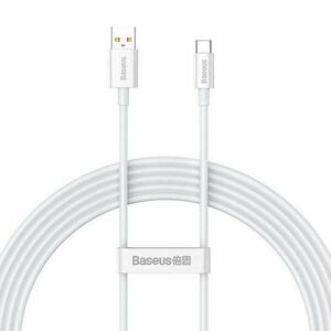 Cable USB do USB-C Baseus Superior 100W 2m (white) kép