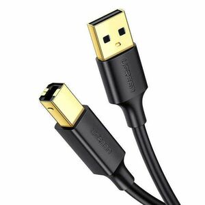 UGREEN US135 USB 2.0 AB nyomtatókábel, aranyozott, 5 m (fekete) kép