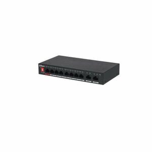 Dahua PFS3010-8ET-96-V2 1x 10/100(Hi-PoE/PoE+/PoE)+7x 10/100(PoE+/PoE)+2x gigabit uplink, 96W PoE switch kép