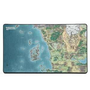 KONIX DUNGEONS & DRAGONS FAERUN TÉRKÉP XXL EGÉRPAD - csúszásmentes gumi, mikroszálas felület, 80 x 46cm kép