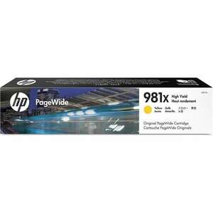 HP 981X nagy kapacitású PageWide patron sárga (L0R11A) (L0R11A) kép