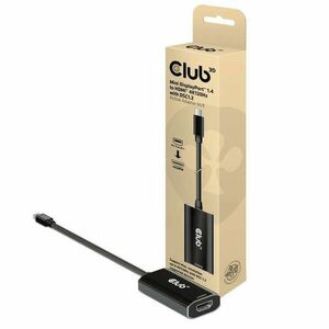 CLUB3D CAC-1186 video átalakító kábel 0, 15 M Mini DisplayPort HDMI A-típus (Standard) Fekete kép