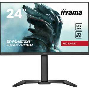 61cm/24'' (1920x1080) Iiyama GB2470HSU-B5 16: 9 0, 8ms Fast IPS HDMI DP USB 2.0 VESA Pivot Speaker Full HD Black kép