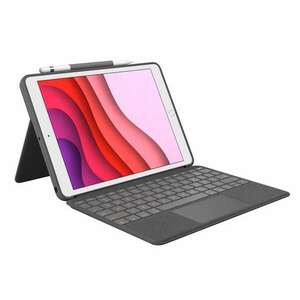 Logitech Combo Touch Apple iPad (7. Gen/8. Gen/9. Gen) Tok billentyűzettel DE 10.2" Grafitszürke kép