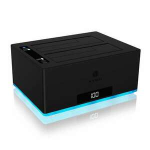 ICY BOX IB-127CL-U3 USB 3.2 Gen 1 (3.1 Gen 1) Type-B Fekete (IB-127CL-U3) kép