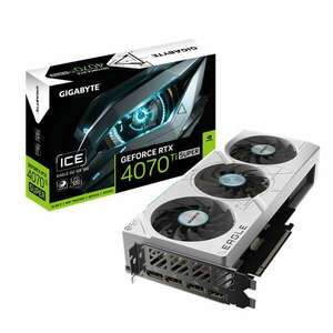 Gigabyte videokártya pci-ex16x nvidia rtx 4070 ti super 16gb ddr6x oc GV-N407TSEAGLEOC ICE-16GD kép