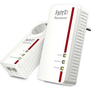 FRITZ!Powerline 1260E WLAN Set 1200 Mbit/s Ethernet/LAN csatlakozás Wi-Fi Fehér (20002795) kép