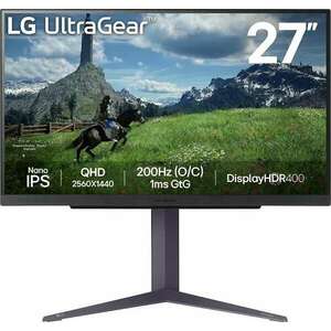 LG 27GS85Q-B számítógép monitor 68, 6 cm (27") 2560 x 1440 pixelek Quad HD LCD Fekete kép