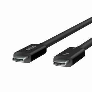 Belkin Thunderbolt 4 USB-C apa - USB-C apa Adat és töltőkábel - Fekete (0, 8m) (INZ002BT2MBK) kép