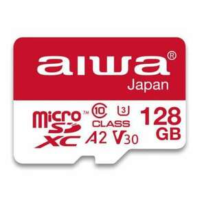 Aiwa MSDV30-128GB Nagy kapacitású micro SDHC memóriakártya Class10, IP57, 128 GB, V3 4K UHD kép