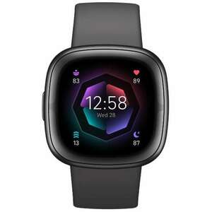 Fitbit sense 2 aktivitásmérő Shadow Grey/Graphite Aluminum (FB521BKGB) (FB521BKGB) kép