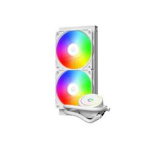 ID-Cooling CPU Water Cooler - FX240 ARGB WHITE (35, 2dB; max. 129, 39 m3/h; 2x12cm, A-RGB LED, fehér) kép