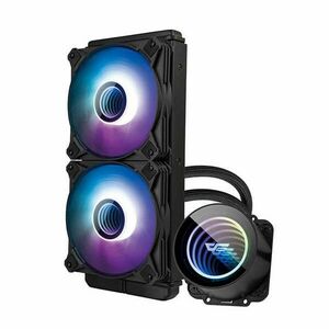 Darkflash DX240 V2 Számítógép vízhűtés ARGB 2x 120x120 fekete (DX240 V2 Black) kép