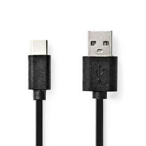 USB kábel | USB 2.0 | USB-C™ Dugasz | USB-A Dugasz | 480 Mbps | Nikkelezett | 3.00 m | Kerek | PVC | Fekete | Doboz kép