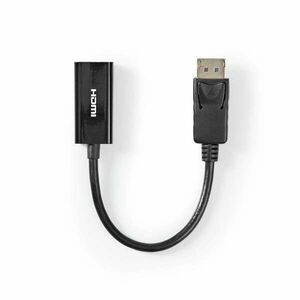 Nedis CCGT37150BK02 video átalakító kábel 0, 2 m HDMI A-típus (Standard) DisplayPort fekete kép