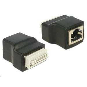 Delock RJ45 anya > Terminal Block nyomógombbal, 8 pines adapter (65527) kép