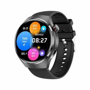 Mercaton® GT4 PRO okosóra, kijelző 1, 6" AMOLED HD Wifi töltés, IP68, HD hívás, NFC Pay, Music Play, EKG, GPS, AI Voice Assistant, Blood Oxygen, Push Notifications, Távkamera, Kompatibilis And kép