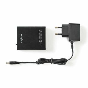 HDMI ™ Extractor | HDMI™ Bemenet | HDMI™ Kimenet / TosLink Aljzat / 1x 3.5 mm | Maximális felbontás: 4K@60Hz | 18 Gbps | Fém | Antracit | Ajándék Dobozban kép