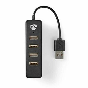 USB hub | USB-A Dugasz | 4x USB A Female | 4-Port port(s) | USB 2.0 | USB-áramellátású kép