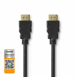 Nagysebességű HDMI ™ kábel Ethernet | HDMI™ Csatlakozó | HDMI™ Csatlakozó | 4K@60Hz | 18 Gbps | 2.00 m | Kerek | PVC | Fekete | Műanyag Zacskó kép