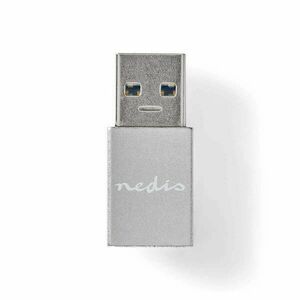 USB-A Adapter | USB 3.2 Gen 1 | USB-A Dugasz | USB-C™ Aljzat | 5 Gbps | Nikkelezett | Ezüst | Fedődoboz kép