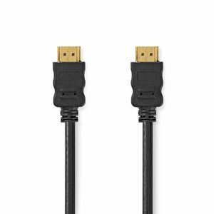 Nagy Sebességű HDMI ™ kábel Ethernet | HDMI™ Csatlakozó | HDMI™ Csatlakozó | 4K@30Hz | ARC | 10.2 Gbps | 7.50 m | Kerek | PVC | Fekete | Buborékfólia kép