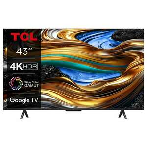 TCL 43P755 Smart LED Televízió, 109 cm, 4K, UHD, HDR, Google TV kép