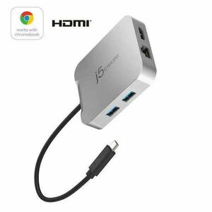 Dokkoló állomás j5create JCD391 86W, USB-C, USB-A, HDMI, RJ-45 kép